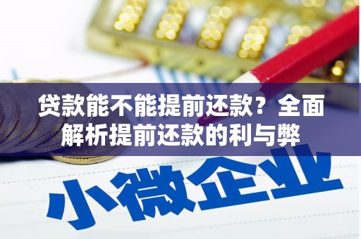 临朐贷款能不能提前还款？全面解析提前还款的利与弊