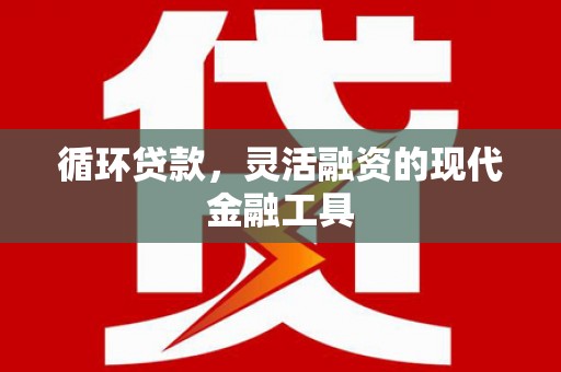 临朐循环贷款，灵活融资的现代金融工具