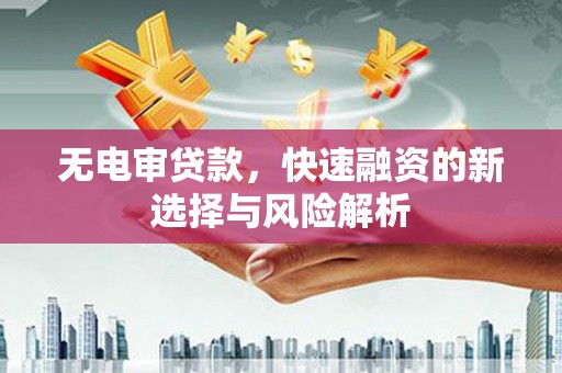 临朐无电审贷款，快速融资的新选择与风险解析