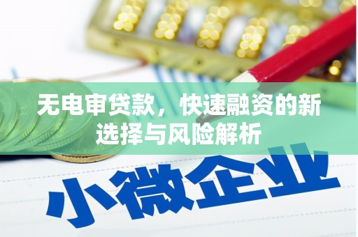 临朐无电审贷款，快速融资的新选择与风险解析