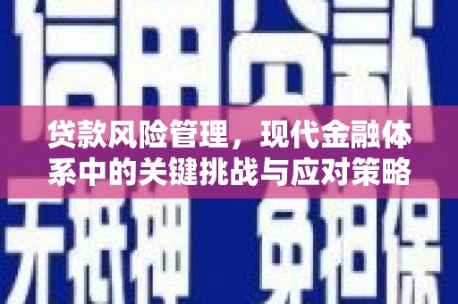 临朐贷款风险管理，现代金融体系中的关键挑战与应对策略